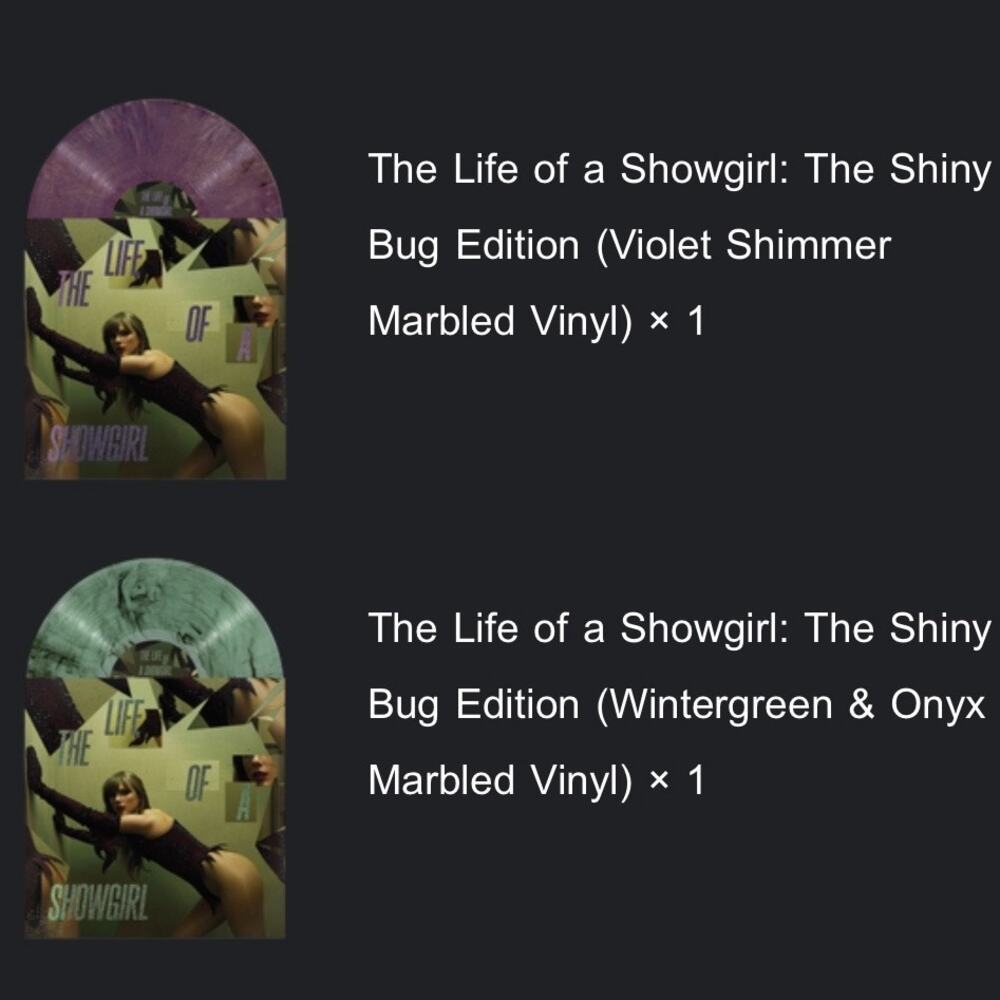 Taylor Swift The Life of a Showgirl: The Shiny Bug Edition Vinyl (2)